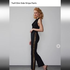 Black and Gold strip Slacks